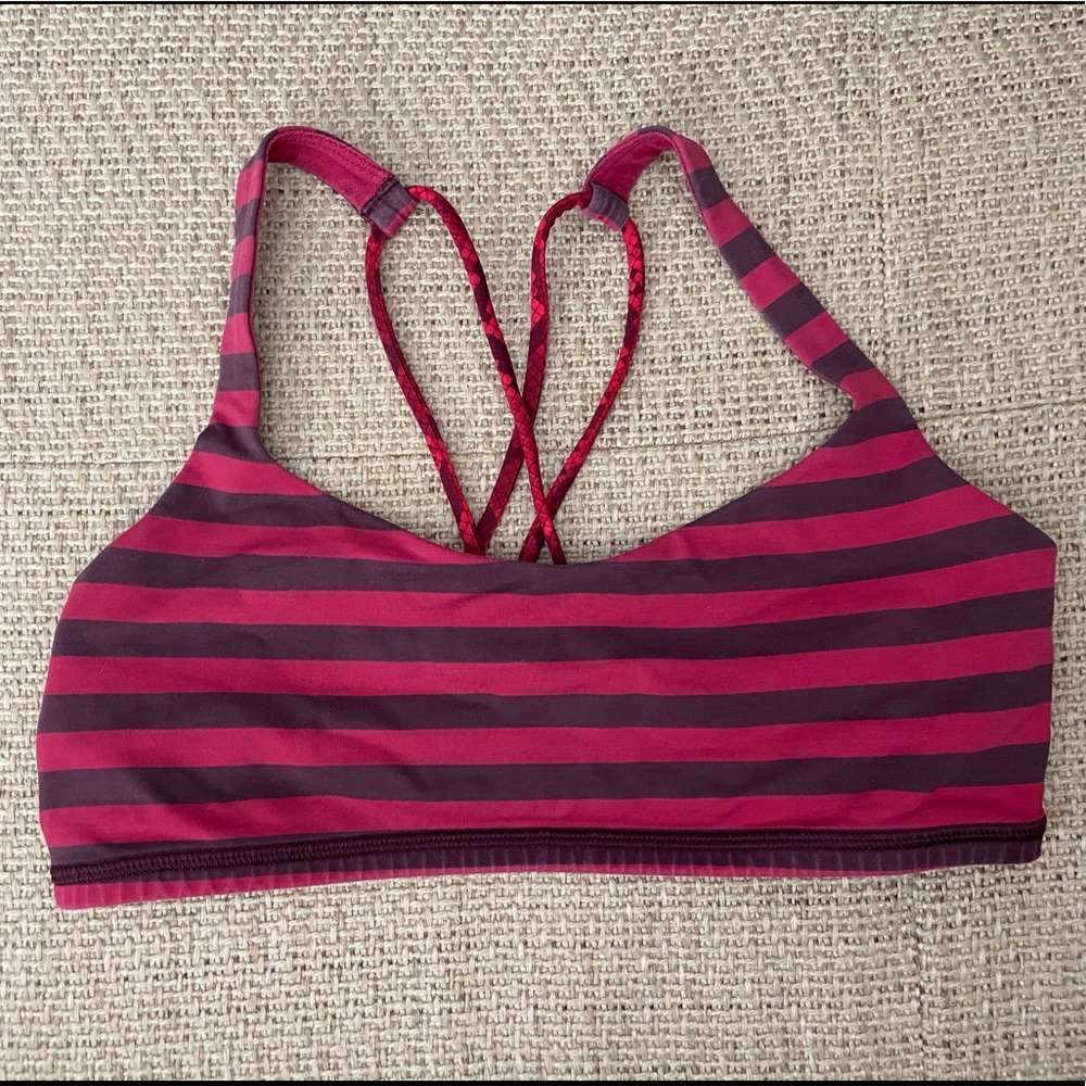 Stripped Lululemon Bra - Size 6